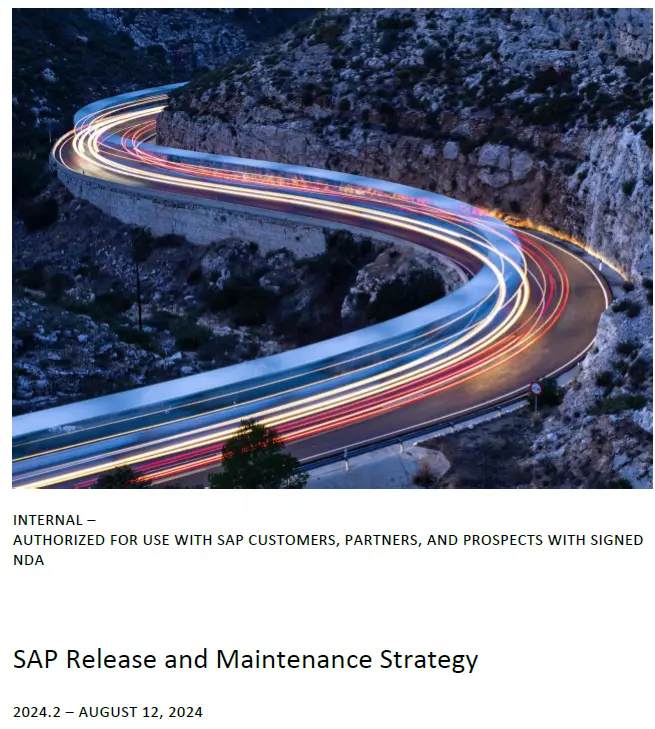 Documento SAP Release and Maintenance Strategy