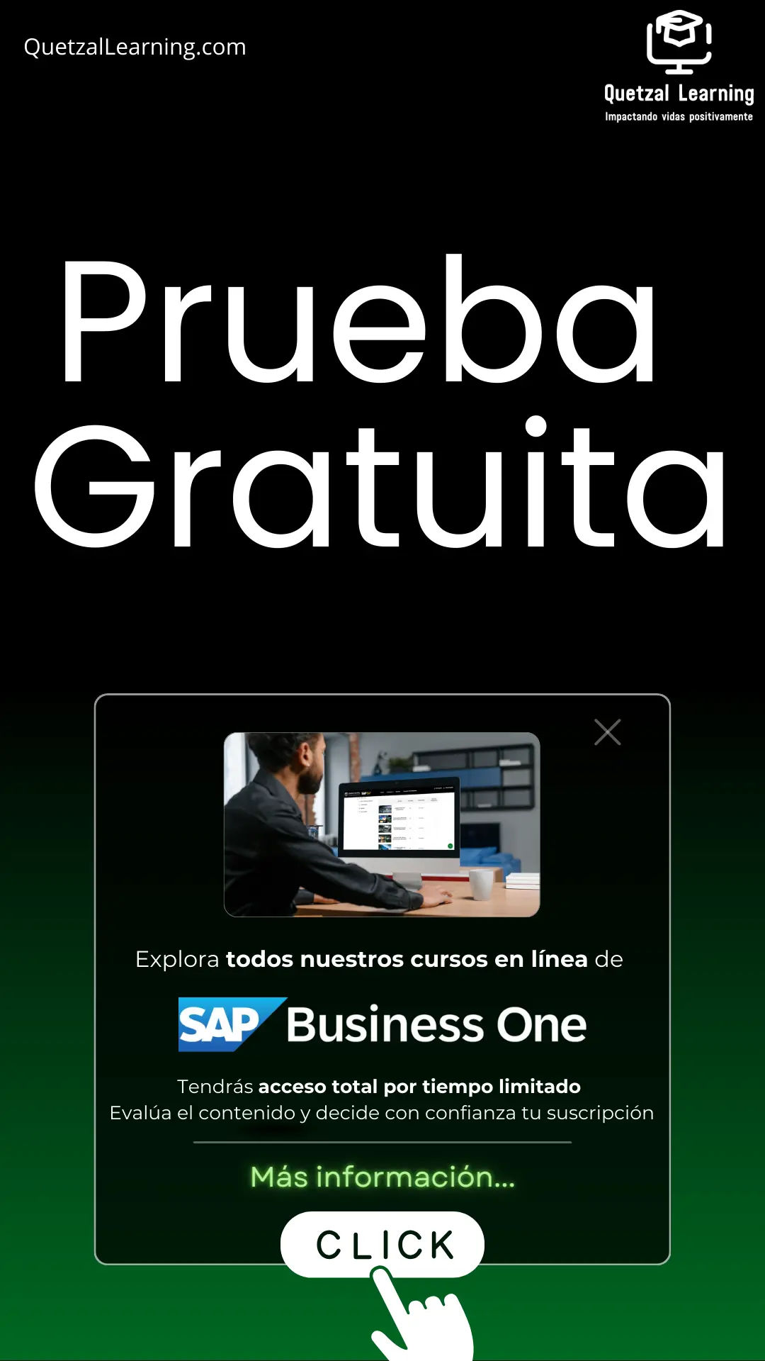 Prueba gratuita cursos en línea SAP Business One